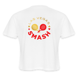 Her Cropped LV Smash Tee - white